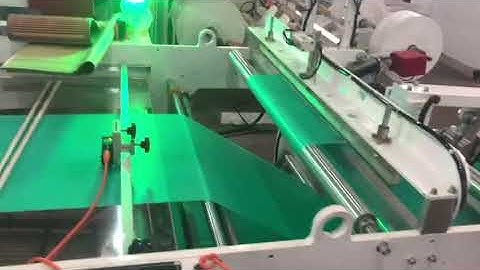 HSWZ-900 one line two times V-fold bottom sealing garbage bag making machine