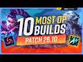 10 NEW MOST OP BUILDS For PATCH 2610 League of Legends