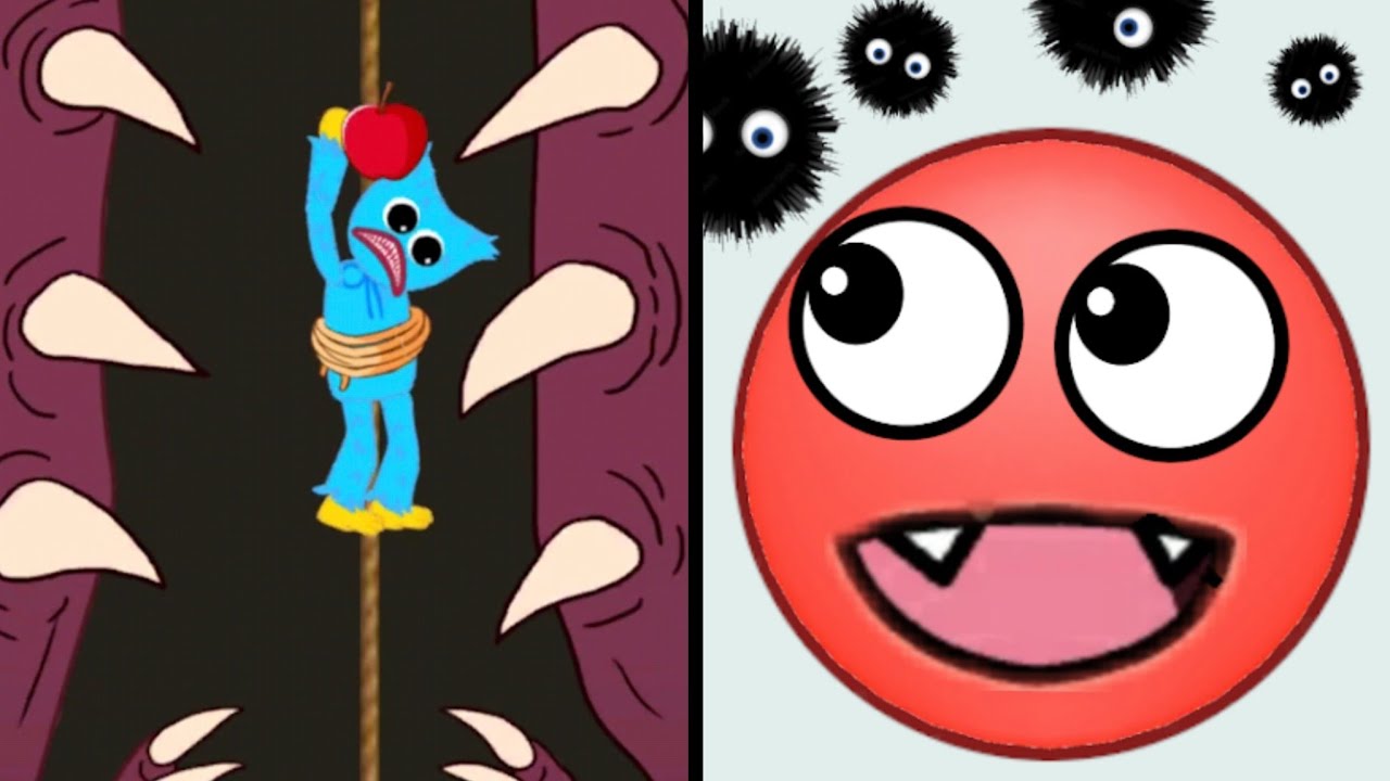 Hugy's Funny Animated Story Vs Hide Ball 🤬🦊👿🌚 Max All Levels Android iOS Gameplay Ep 40