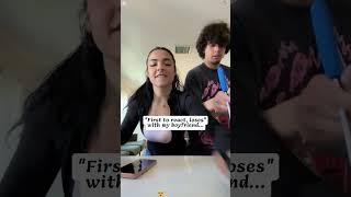 First to react losses challenge #fyp #funnyvideos #couple #challenge #tiktok