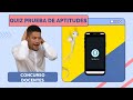 Quiz Prueba de Aptitudes | 30 preguntas | Preparación Concurso Docentes