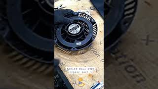 Kohler small engine pull rope repair/ replacement - part 1