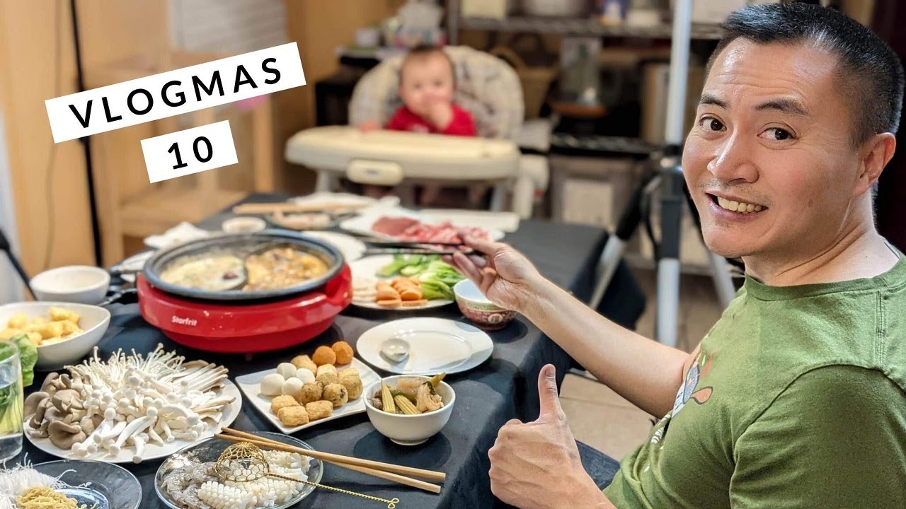 VLOGMAS 10 LES COULISSES DU TOURNAGE DE LA RECETTE DE FONDUE CHINOISE