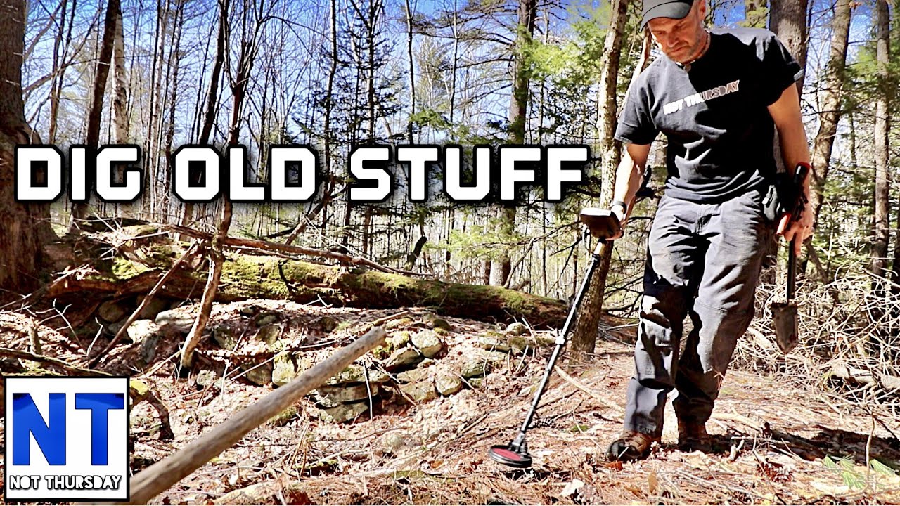 Metal detecting 1700s 1800s site & digging really old stuff Fisher F19 ...