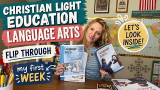 Christian Light Education Language Arts Flip Through | My First Week Using CLE