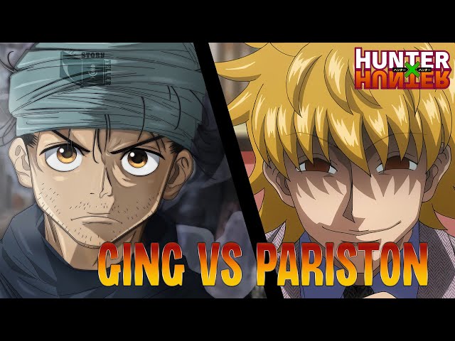 pariston hill and ging freecss (hunter x hunter) drawn by