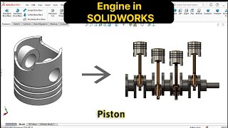 Piston Design for Engine in SOLIDWORKS | Robo CAD