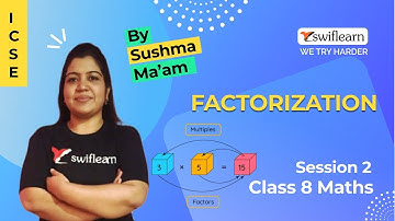 Factorization | ICSE Class 8 | Maths Online Classes | Swiflearn - Session 2