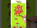 Funny octopus drawing | Coloring | Shorts
