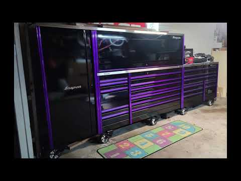 Purple snap on box Clearance