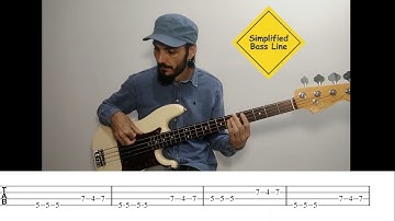 Three Little Birds - Bob Marley (Bass Cover with TAB - Easy Bass Line)