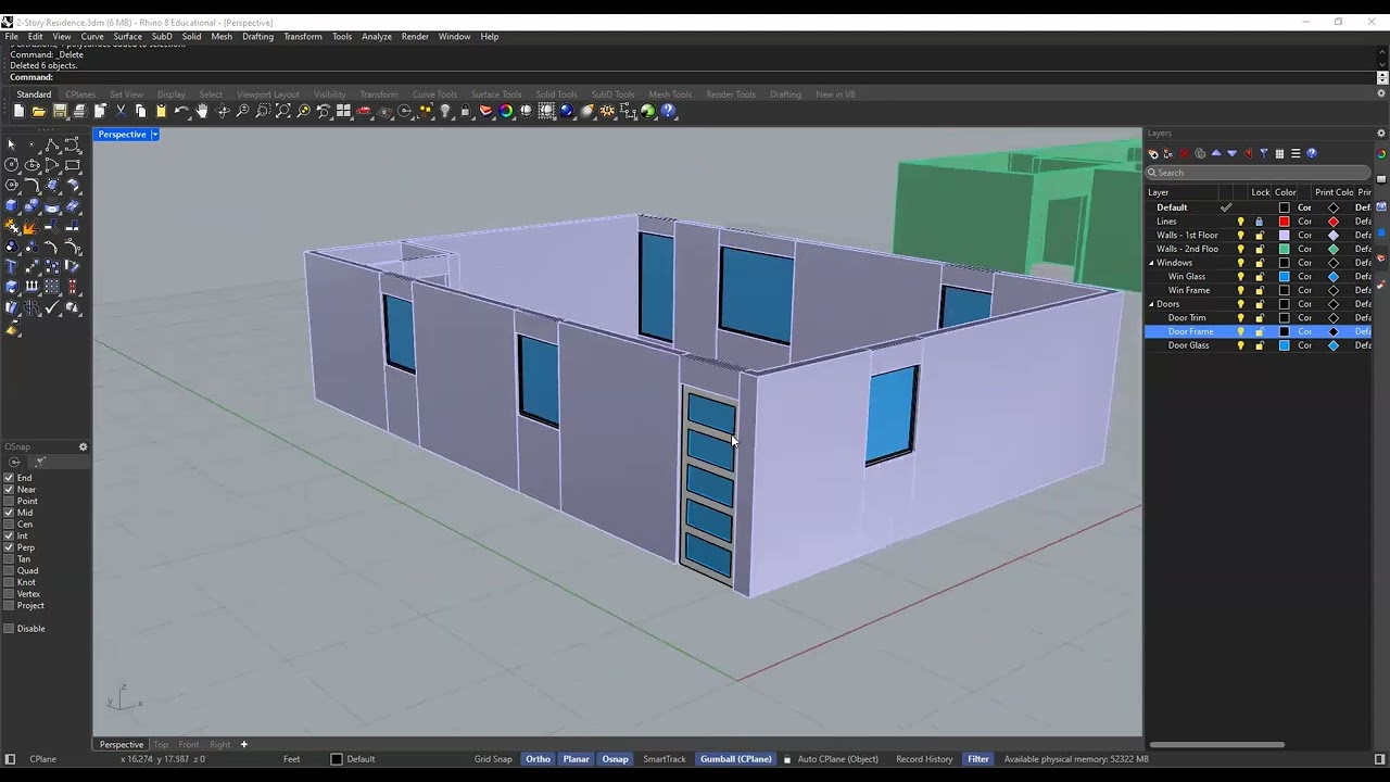 Creating Doors in Rhino - L9