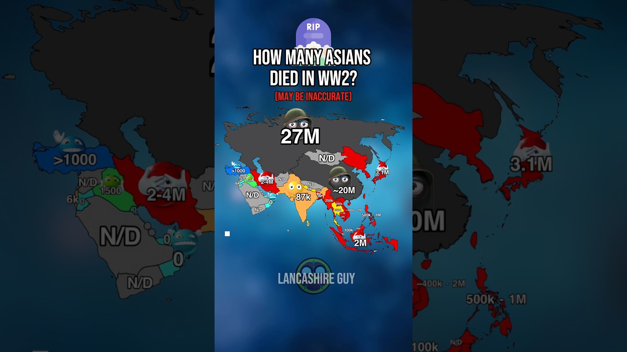 How Many Asians Died In WW2 | 