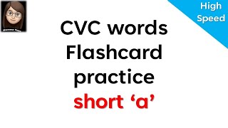 Details CVC words flashcard home practice short a - High speed flashcards | Phonics learning Update