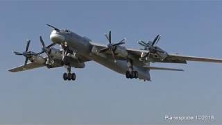 ТУ-95 TU-95 Запуск и взлет. Кубинка Форум