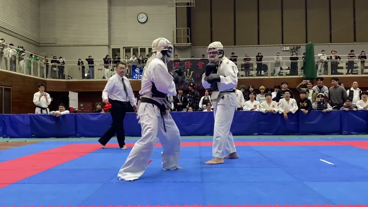 2025_日本拳法ｼﾞｬﾊﾟﾝｵｰﾌﾟﾝ準決勝 前川晴人vs野村龍星 5/5:大将 ※洪游會本部vs三密会