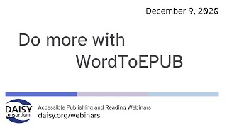 Do more with WordToEPUB