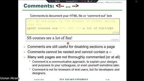 HTML CSS Lecture  2 Introduction Urdu Hindi By Usman Akram