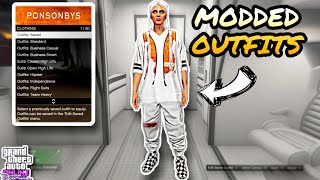 GTA 5 Online How to get White Joggers / Trash Man Vest Modded Outfit With White Jersey ( PATCH 1.50)