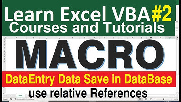 Macro use use relative references excel to record