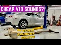 My CHEAP V6 Camaro Sounds Like A V10 After INSTALLING The Hooker RACE Exhaust