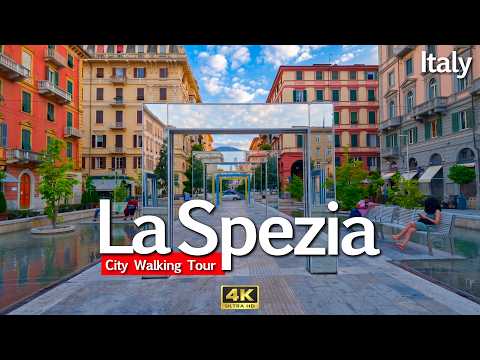 Video ?? La Spezia, Italy Walking Tour 4K Afternoon to Evening Walk | Old Town & Marina