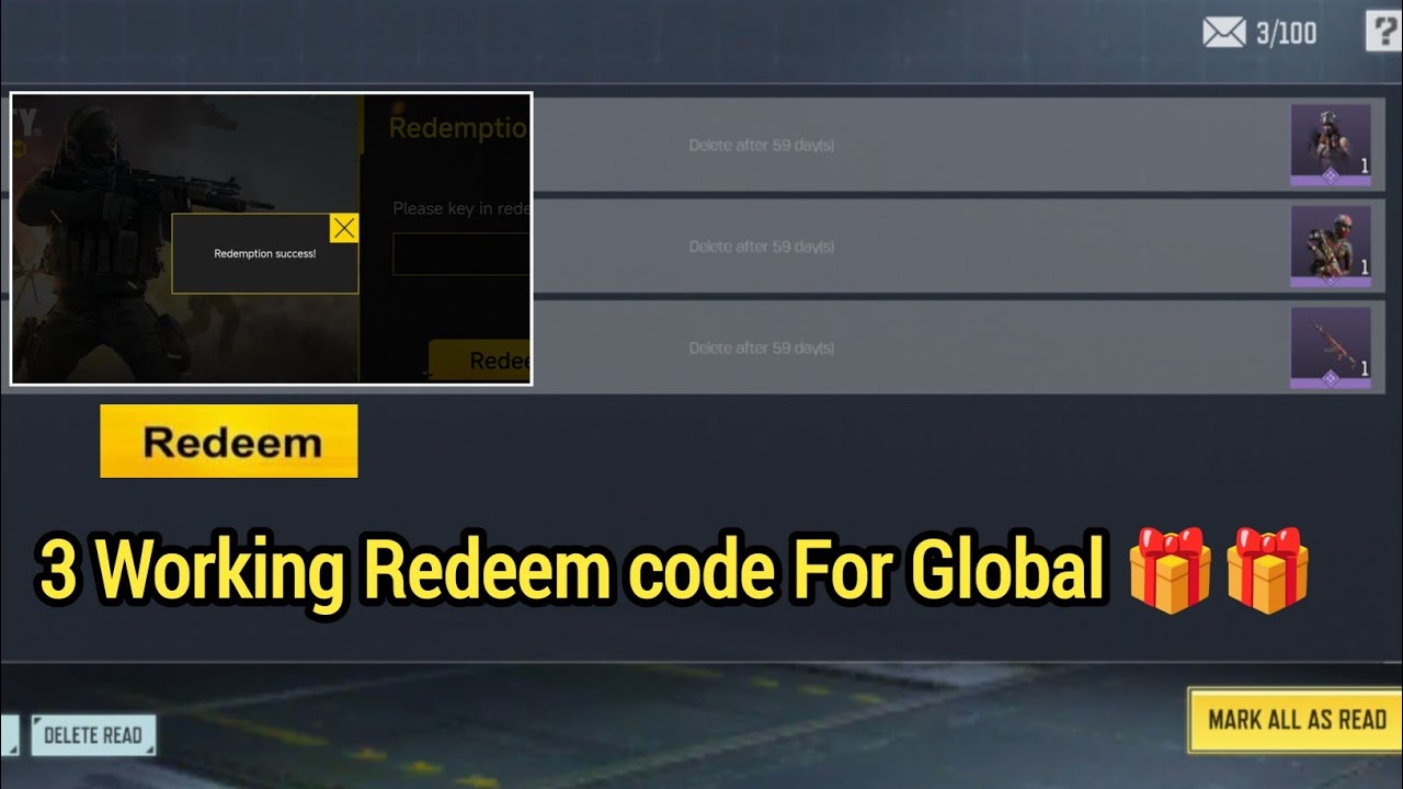 NEW 3 WORKING CODM REDEEM CODE FOR GLOBAL PLAYERS 2026 | CALL OF DUTY ...