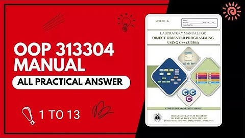 MSBTE OOP (313304)manual 1 To 13 practical answers. #msbte #oop #oopmanualanswer #OOPmanual