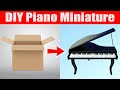 How to Make a Piano with Cardboard | DIY Piano Miniature