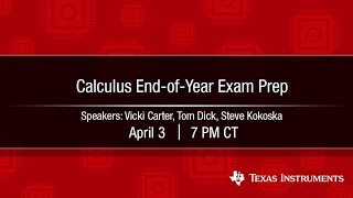 Webinar: Calculus-End-of-Year Exam Prep