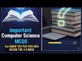 EMRS KVS NVS DSSSB COMPUTER SCIENCE MCQ