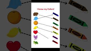 colors name | colors worksheet | colours match game | #shorts #ytshorts #youtubeshorts screenshot 1