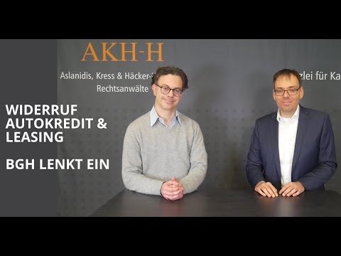 Widerruf Autokredit & Leasing: BGH lenkt ein