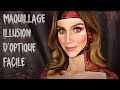 Maquillage illusion d'optique facile / HALLOWEEN 2021