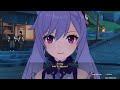 Keqing & Traveller Watch Firework Together Cutscene | Fleeting Colors in Flight: Part 1