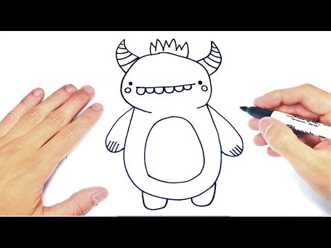 Video: Cómo Dibujar Un Monstruo Con Un Lápiz
