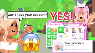 SAYING *YES* To Everything For 24 HOURS In Adopt Me! *I ALMOST GOT HACKED!!*