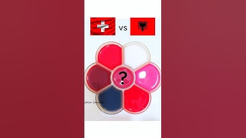 What color do mixed flags make? guess the mixed color #shorts  #colormixing #satisfying #flagmixing