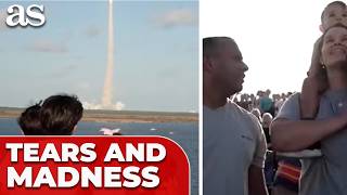 ARTEMIS II LAUNCHES: crowd ERUPTS as first CREWED LUNAR mission in 50 YEARS takes OFF