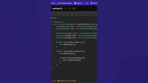 🚀 Day 20/75 of the Leetcode 75 Coding Challenges!2215. Find the Difference of Two Arrays #leetcode