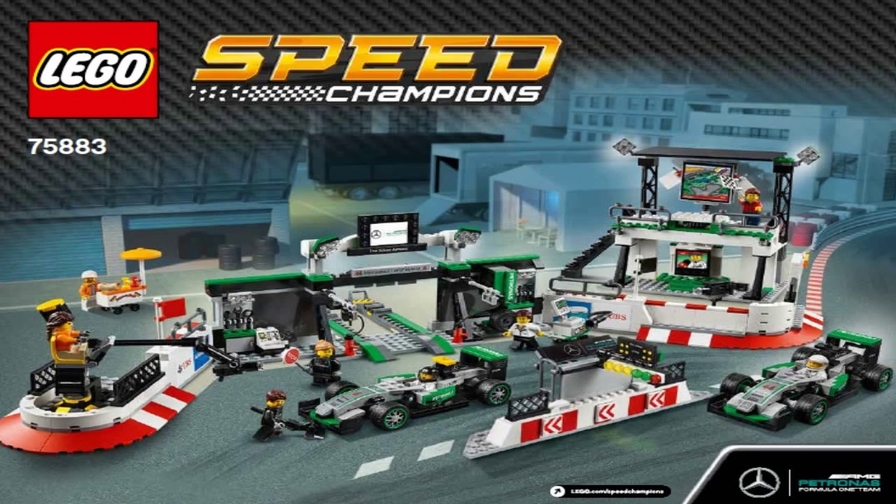 lego speed champions mercedes amg petronas formula one team 75883