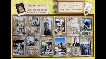 How to make a Scrapbook Layout using Project life Pocket pages - A step by step process Video 2022