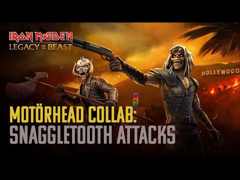 Iron Maiden: Legacy of the Beast & Motörhead Collab - Snaggletooth Strikes!