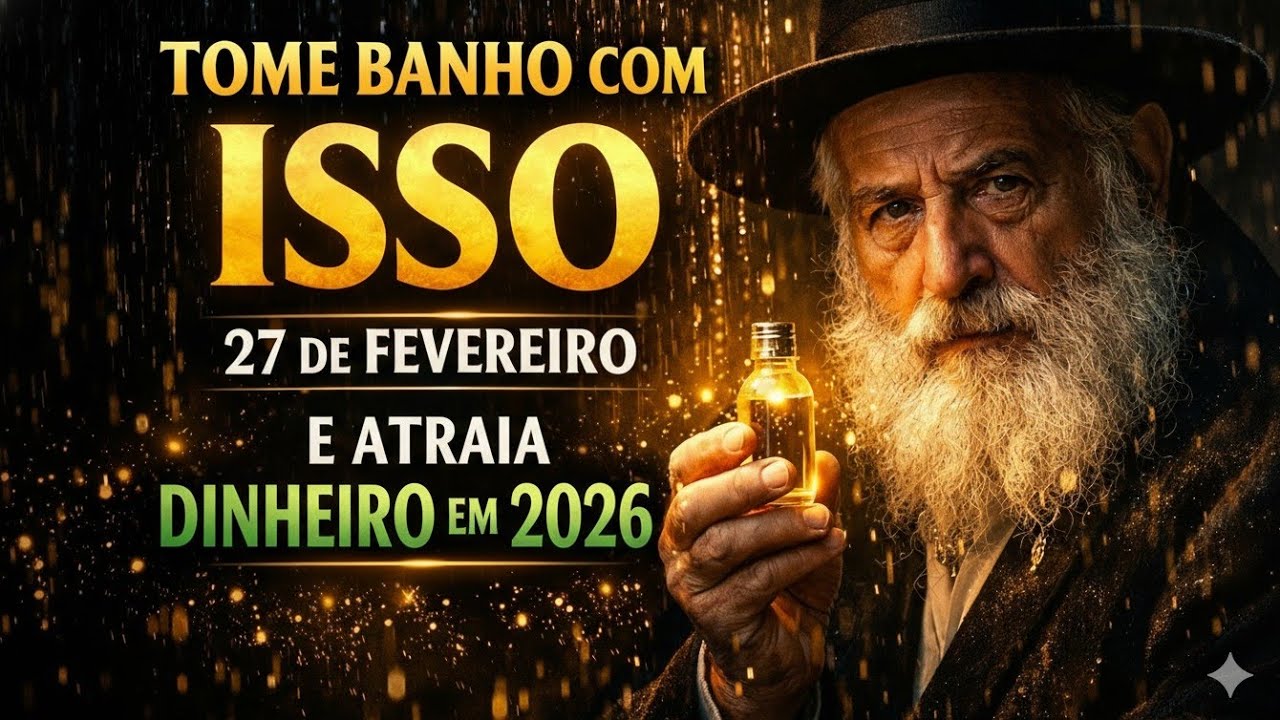 Tome banho com ISSO e atraia MUITO dinheiro em dois mil vinte e seis | Sabedoria Judaica