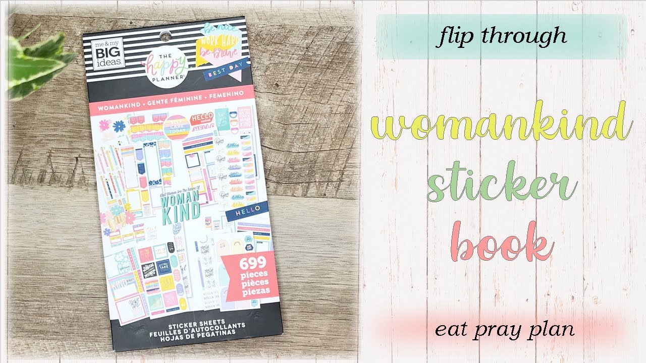 Flip Through - The Happy Planner Womankind Sticker Book