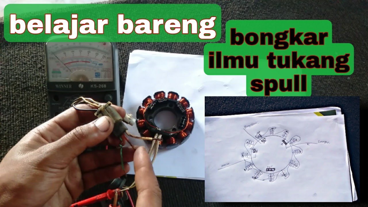 Cara gulung ulang spull jupiter Z