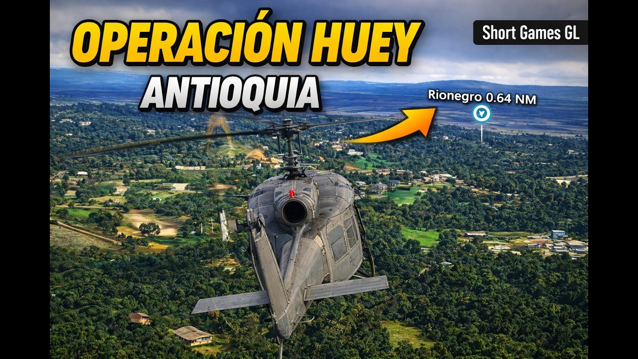 Operación Bell UH-1 en Antioquia 🚁 | Del José María Córdova al Batallón en MSFS 2024