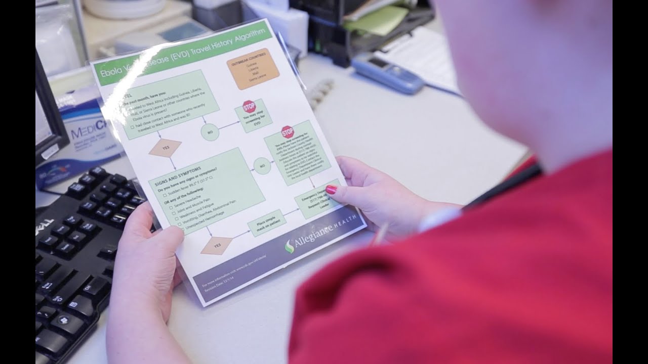 Updated Ebola Travel History Algorithm - Allegiance Health
