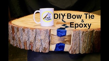 DIY BOW TIE SPLINES and LIVE EDGE TABLE EPOXY