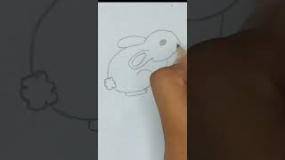 Easy Drawing of Rabbit shorts beautiful ? artwork drawingideas ?? quickdrawing